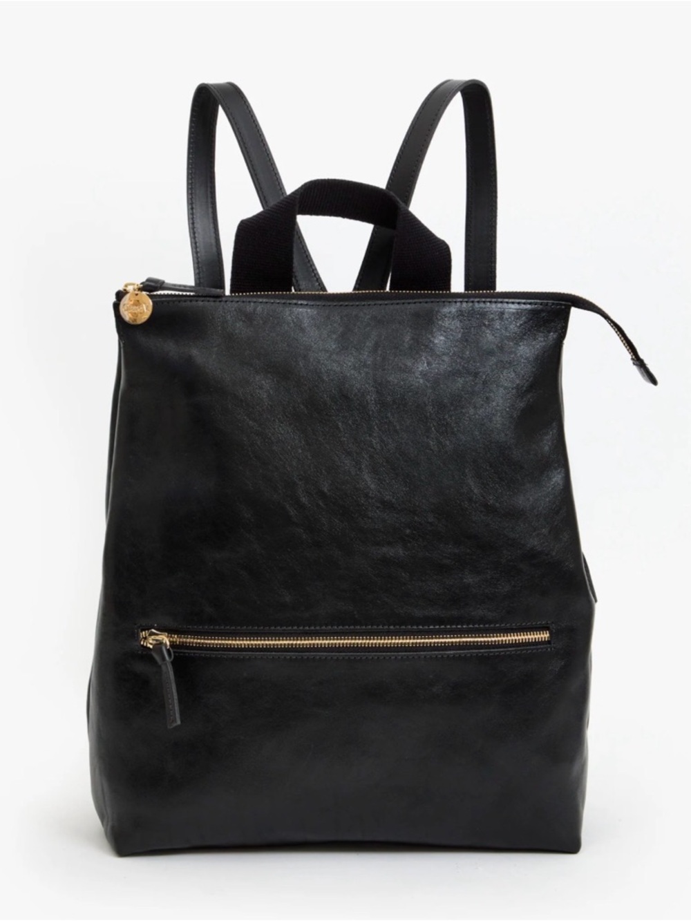 Clare V. Remi Backpack in Black Rustic Leather - Like New / Fits 14" Laptop - Picture 4 of 6